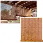 40cmx200cm Natural Reed Screen Curtain Sunshade Patio Blinds Privacy Fence Decor