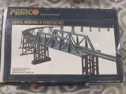 Vintage HO Scale PEMCO/Tyco 33-Piece Bridge and Trestle Set 3614