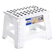 9 Inch Folding Step Stool Plastic Collapsible Stepping Stool for Kids Adults