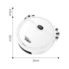 HG (White)Robot Vacuum Cleaner USB Smart 3 In 1 Suction Sweeping Mopping
