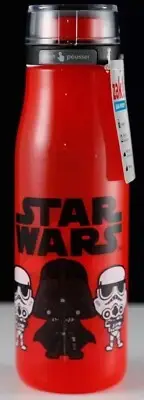 New Zak Star Wars Red 25 oz. Leak-Proof Bottle - Darth Vader & Storm Troopers