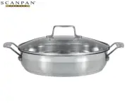 Scanpan 28Cm Stainless Steel Impact Chef'S Pan W/ Lid
