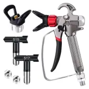 Airless Paint SprayerGun, 5 Pcs High Pressure Airless SprayGun Kit for3338