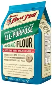 Bob's Red Mill All-Purpose Organic Flour 5 LB Unbleached