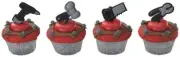 Cake Toppers Construction Cupcake Picks One Dozen