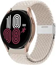 [SUPENG] 20mm 22mm Band Compatible with Samsung Galaxy Watch 4/5 44mm 40mm 4 Classic Bracelet Braided Solo Loop Correa Galaxy Watch 5 Pro 45mm Strap (Color : Star, Size : Galaxy 4 44mm 40mm)