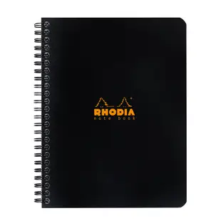 【Rhodia】Classic_A5+ 線圈筆記本_方格內頁_ 黑色