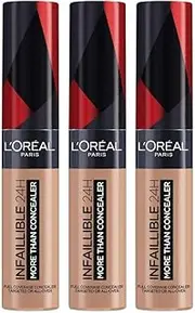 3x L'Oreal Paris Infallible 24H Full Coverage More Than Concealer 11ml 328 Linen