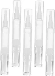 BIUDECO 5Pcs Refillable Twist Pens for Nail Oil and Makeup Applicator Tool for Foundation Essential Oil Cuticle Care Travel Friendly Design Versatile Lip Gloss and Serum