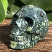 1pc Natural kambaba jasper skull quartz crystal carved decoration healing 2''