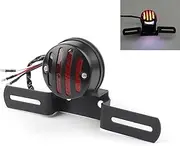 Areyourshop Motorcycle Tail Brake License Plate Holder For Bo-bber Cafe Racer Black