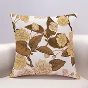Cushion covers Cushion Covers 40cm x 40cm Yellow Red Leaves Cushion Covers Invisible Zipper Sofa Cushions Outdoor Cushions Garden Cushions Decorative Pillows Square Pillow Case(Vintage Brown Leaves,(6