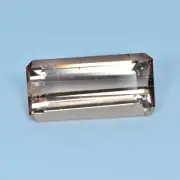 4.00Ct Emerald Cut_Impressive Quality Unheated Peach Pink Morganite Gemstone