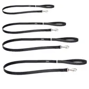 [Red Dingo] Elegant Vegan Leather Dog Lead (Black) - 12mmx1.2m