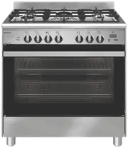 Emilia 80cm Dual Fuel Upright Cooker Stainless Steel