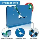 Tape Bag Sealer with Trimmer Clear Plastic Bag Sealer Tape Machine with 6 tyBmX
