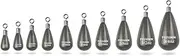 MUUNN 10 Pack Tungsten Free Rig Tear Drop Shot Weights,Free Rig Fishing Sinkers kit for Drop Shot Rig,97% Density Tungsten Fishing Weights