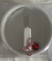 Sleigh Bell 2-Piece Set Holiday Cheer Christmas Dip & Salsa Bowl wit Spreader