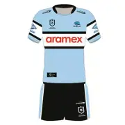 Cronulla Sharks NRL 2024 Home Jersey Toddlers Infants Set Sizes 0-4!