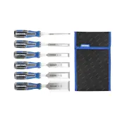 6 Pcs of Kincrome Wood Chisel Set with Wallet - 6mm 13mm 19mm 25mm 32mm 50mm