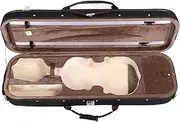 4/4 Full Size Professional Oblong Violin Case With Hygrometer, Lightweight Portable Backpack Style Hard Case With Carry Straps & Foam Interior
