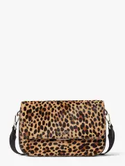 buddie leopard haircalf medium shoulder bag