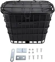Ronyme Bicycle Storage Basket with Liner Bag Container Stable Easy Installation,Bike Rack Basket,Sundries Organizer for Biking