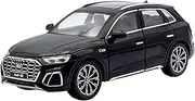 Finished Scale Model 1/24 for Audi Classic Q5 SUV Diecast Alloy Car Model Miniature Simulation Vehicle Model Decorative Collection Presents Ornaments(Black)