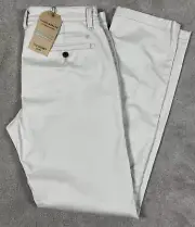 Lucky Brand Pants Mens 32X32 Beige 110 Skinny Chino Coolmax Khaki NWT $99.00
