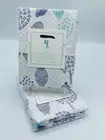 Pottery Barn Kids Owl Flannel Pillowcase Standard Size Purple Set of 2 NWT