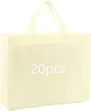 Reusable Grocery Bags Eco-Friendly, 20 Pack Totes Bag Bulk, Large Reusable Shopping Bags, Heavy Duty Grocery Bags, Foldable, Tote Bags Bulk, 45cmx35cmx12cm