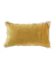 [SOGA] Aesthetic Chenille Texture Throw Pillow 35cm in Yellow