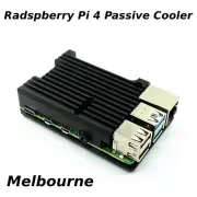 Passive Cooler Metal Aluminum Case For Raspberry Pi 4 Black