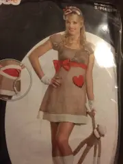New Sexy Ms. Sock Monkey Deluxe Women Costume S(4-6)