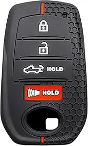 Compatible For Toyota Hilux 2024 Yaris Corolla 2023 Rav4 2021 CHR Revo Auris Innova Highlander Venza Fortune Key Holder(4btns black 1PC(new))