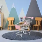 Mini Shopping Basket Kids Tiny Trolley Market Cart Supermarket Handcart