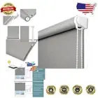 100% Blackout Roller Shades - UV Protecting Window Blinds for Bedroom & Office