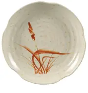 Yanco China OR-1806 Orchis Asian Pattern Melamine 6" dia. Lotus Shape Plate