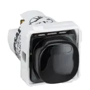 Clipsal - Mechanisms Switch 30 Series Mechanism - Push-Button - Momentary - 250 V - 15 A - Black - 30MBP-BK