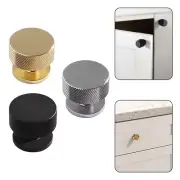 Knurled Cabinet-Knob Matt Aluminium Kitchen Cabinet Door Cupboard Drawer Parts
