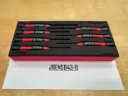 Snap-on Tools NEW 7pc Electronic Mini Torx Screwdriver Foam Set SGDET70ESDFR