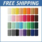 Durable 3mm Cotton Macrame Cords in 32 Colors - Perfect for Crafting Joy