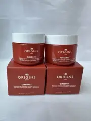 2 X Origins Ginzing Energizing Gel Cream W/ Caffeine + Niacinamide 1oz/30ml Each
