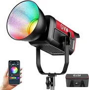 GVM PRO 300C RGB Video Light, 300W Photography Lighting with Bowens Mount & DMX Control, 2000K-10000K, 48,200 Lux at 1m, 16 Kinds Lights Scene, Studio Light for YouTube Film Recording