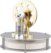 Low Tempe Ure Stirling Engine Assemb Electricity Gene Or Heat Experiment Physical Gene Or Model with Flywheel Design Science Experiment DIY Education Toy for T Er Adults School Type-1
