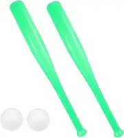 Kisangel Outdoor Baseball Play Mat Bat Stuffed Animal Playpen Inflatable Soft Balls for Baseball Playthings Light Green Plastic