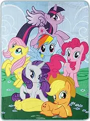 Hasbro's My Little Pony "Join The Herd" Micro Raschel Throw Blanket, 46" x 60", Multi Color