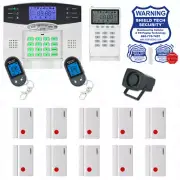 WIRELESS HOME SECURITY SYSTEM LCD BURGLAR HOUSE ALARM VOIP PHONE LINE DIALER FV