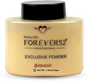 Forever52 Daily Life Exclusive Banana Makeup Setting Loose Powder Long-Lasting Coverage Reduces Shine For All Skins, Matte Finish Look, 42Gm Medium (Banana1)-FBE001, Yellow
