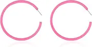 [YALLNASL] Halloween Earrings for Women Retro Neon Hoop Earrings Acrylic Resin Earrings 70s 80s Colorful Hoop Earrings C Shape Earring